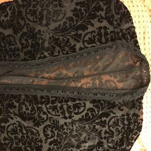 Vintage crushed velvet duster