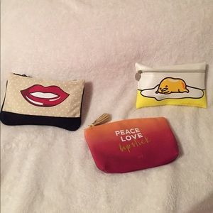 -SOLD- 3 Makeup Bags