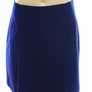Lauren Ralph Lauren Navy Blue Pleated A-Line Skirt