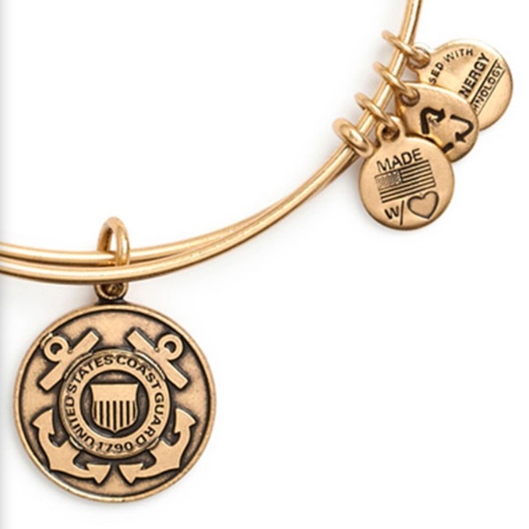 NWT Alex & Ani Coast Guard Charm Bangle - Picture 2 of 6