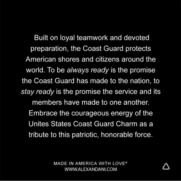 NWT Alex & Ani Coast Guard Charm Bangle - Picture 6 of 6