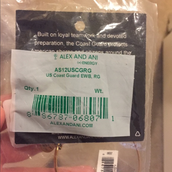 NWT Alex & Ani Coast Guard Charm Bangle - Picture 4 of 6