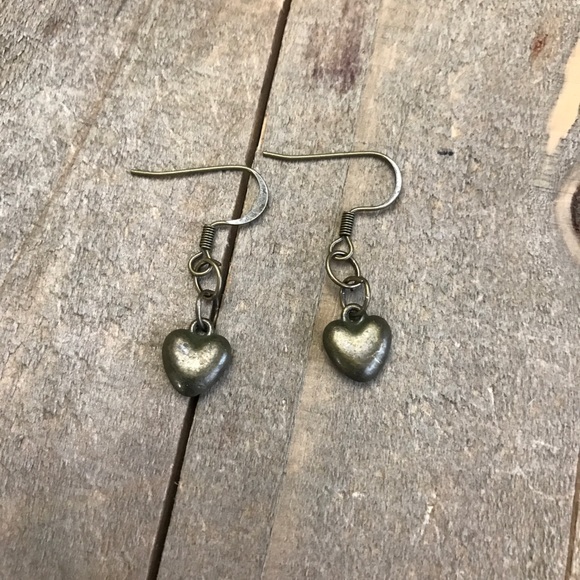 handmade Jewelry - 3 for $25 Handmade Bronze Heart Earrings