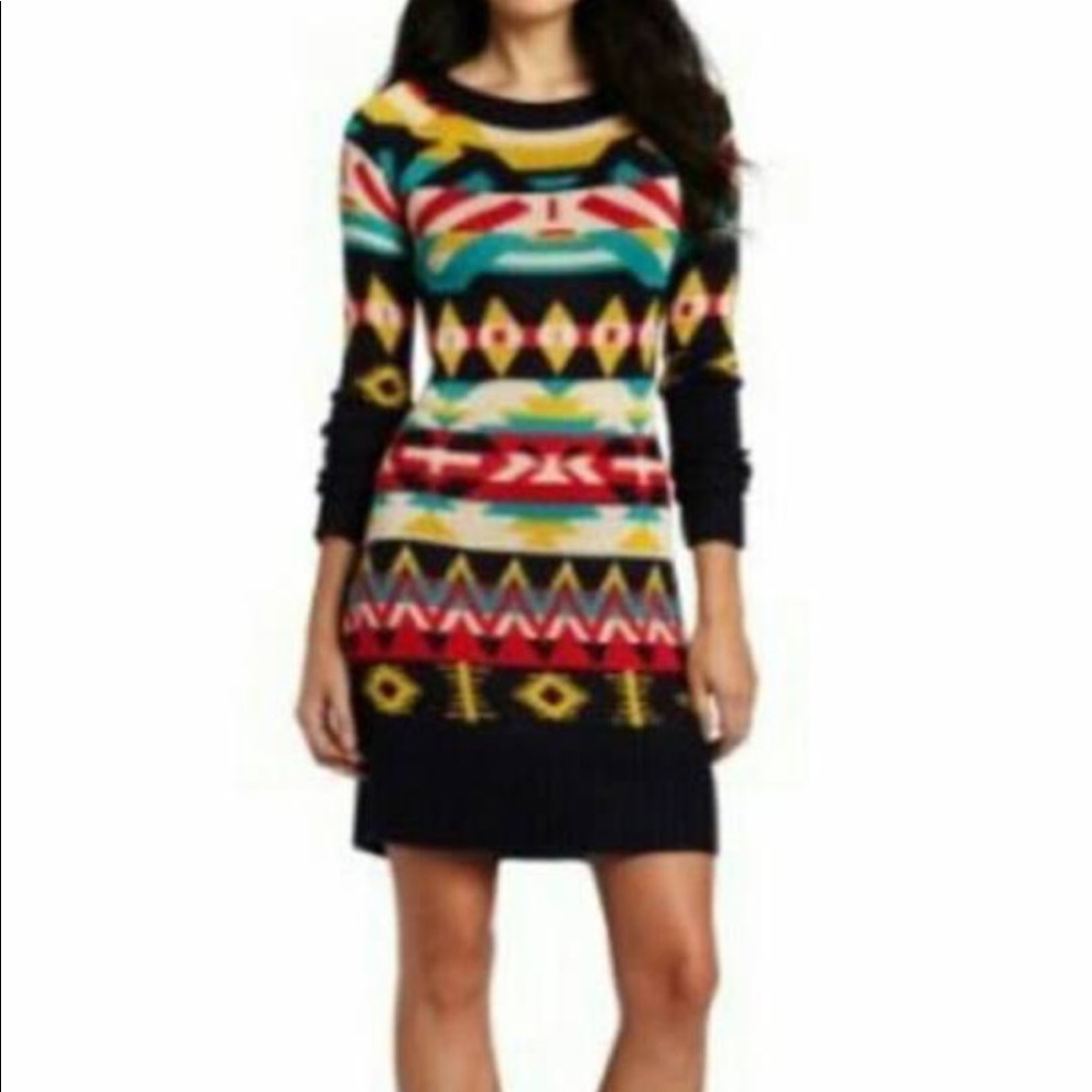 Jessica Simpson Aztec Sweater Dress