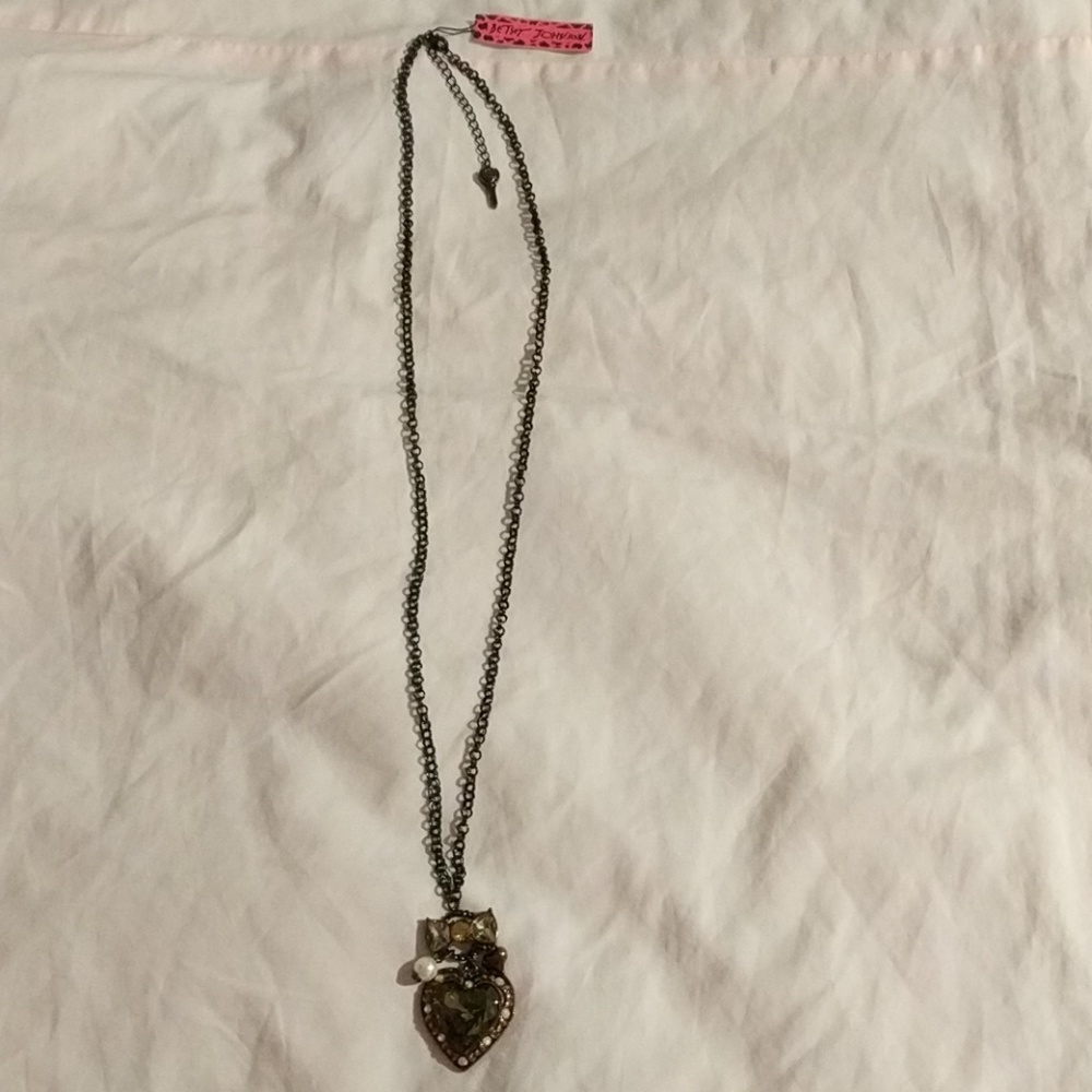Betsey Johnson Long Topaz Necklace