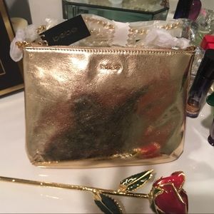 Bebe gold chain bag/ cosmetic pouch/ clutch