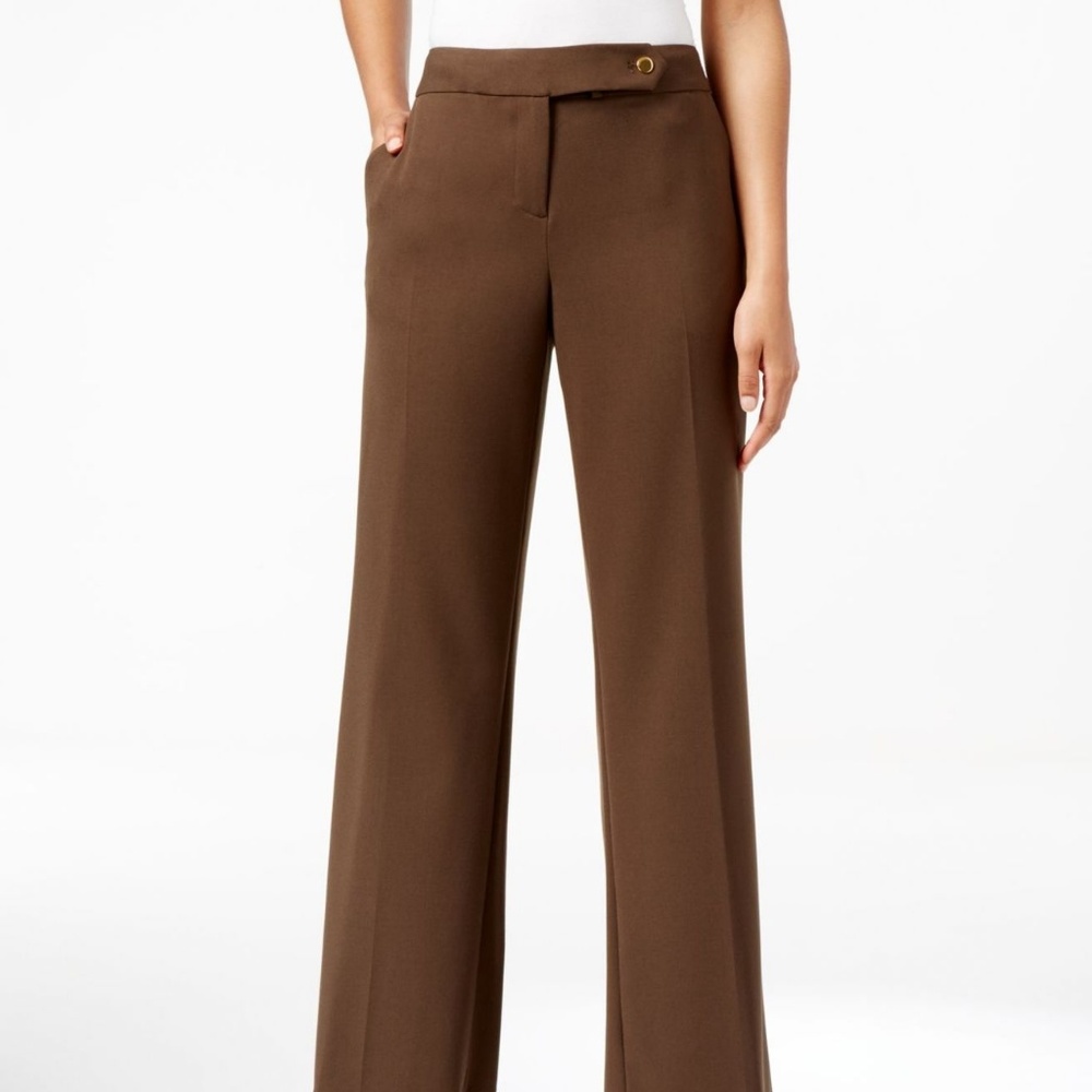 Calvin Klein Green Classic Fit Dress Pants