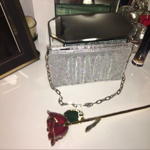 🌹💕 Silver chain evening bag small size 💕🌹