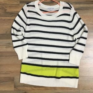 Striped, multi-tone sweater