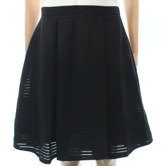 INC White Ivory Colorblock Textured Pleated Dress - Picture 2 of 4