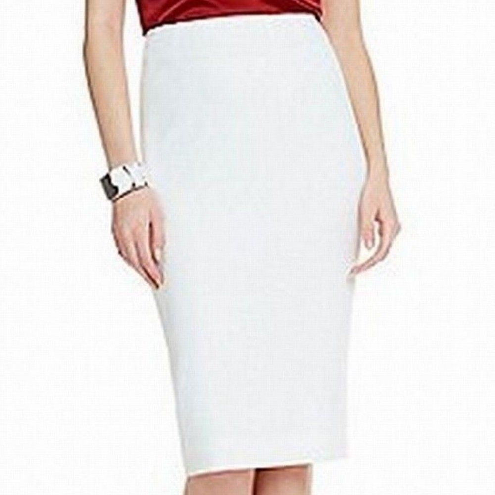 Kasper White Ivory Straight Pencil Skirt NWT