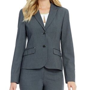 Calvin Klein Gray Two button Stripe Jacket NWT