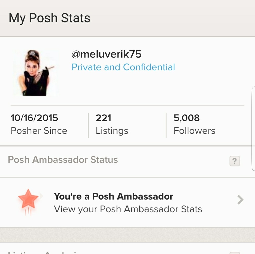 My Posh Stats So you Can Shop with Confidence!!!