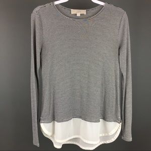 ✨LOFT Women's Striped Long Sleeve Tee Shirt M✨