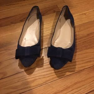 NineWest blue suede flats.