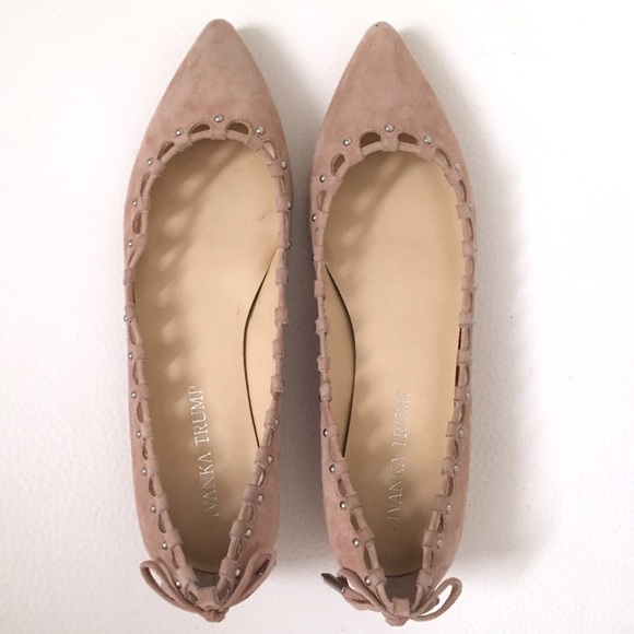 Ivanka Trump Suede Ballet Flats - Picture 7 of 8
