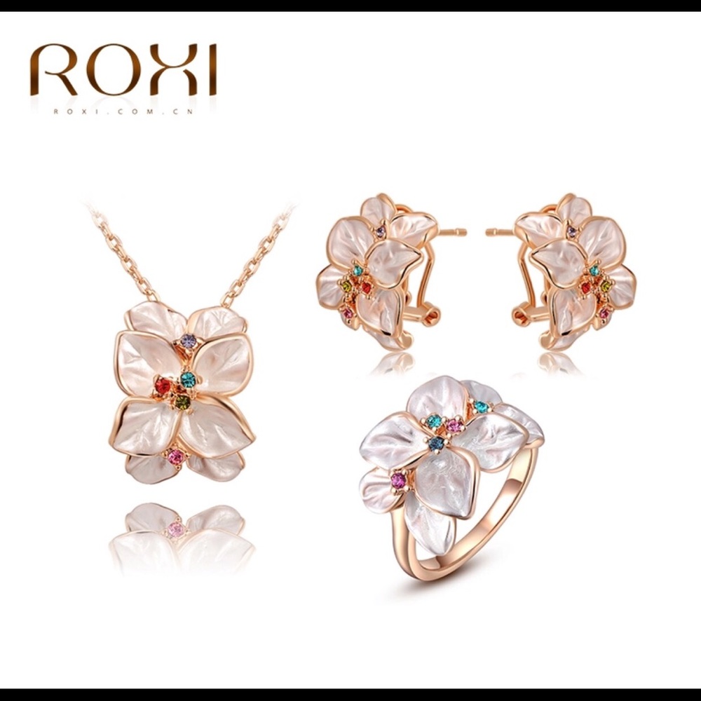 Beautiful Roxi Jewelry Set Of Earrings,Necklace,