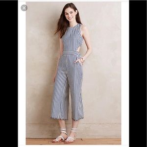 Anthropologie Striped Jumpsuit