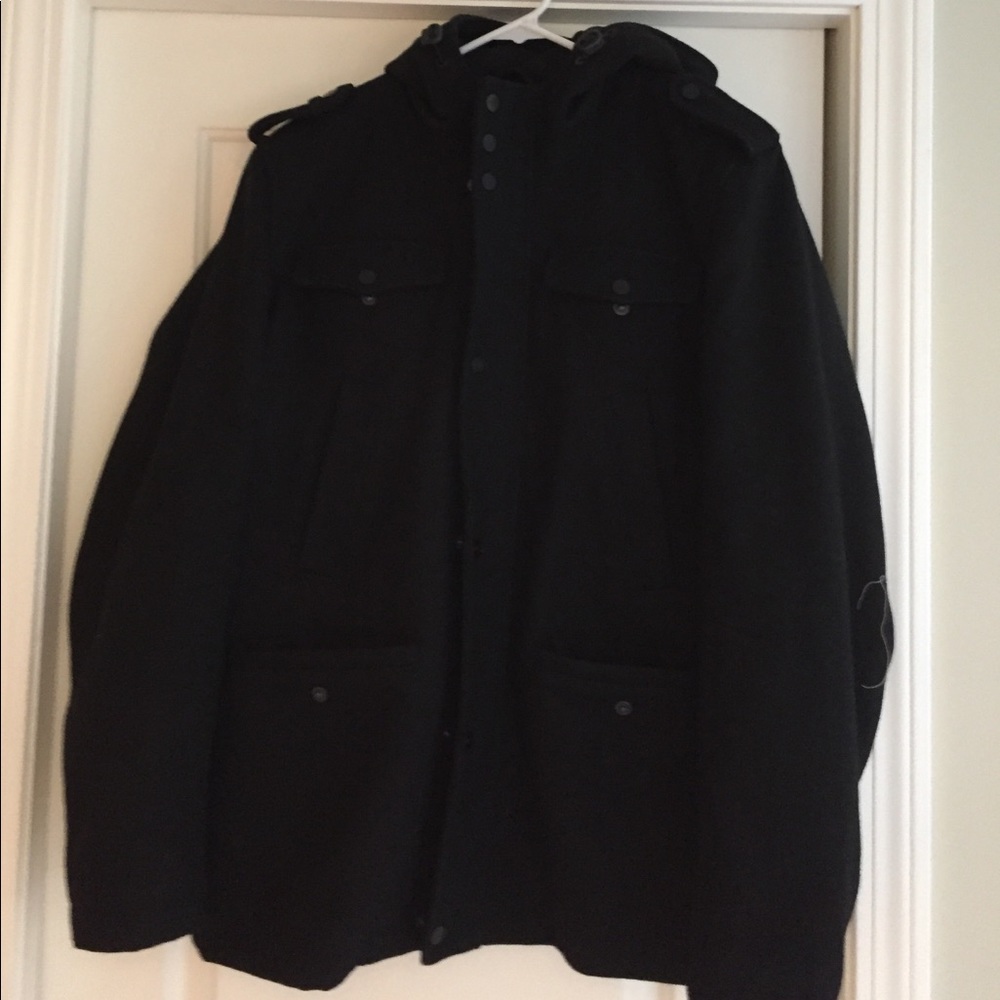 Men's wool pea coat