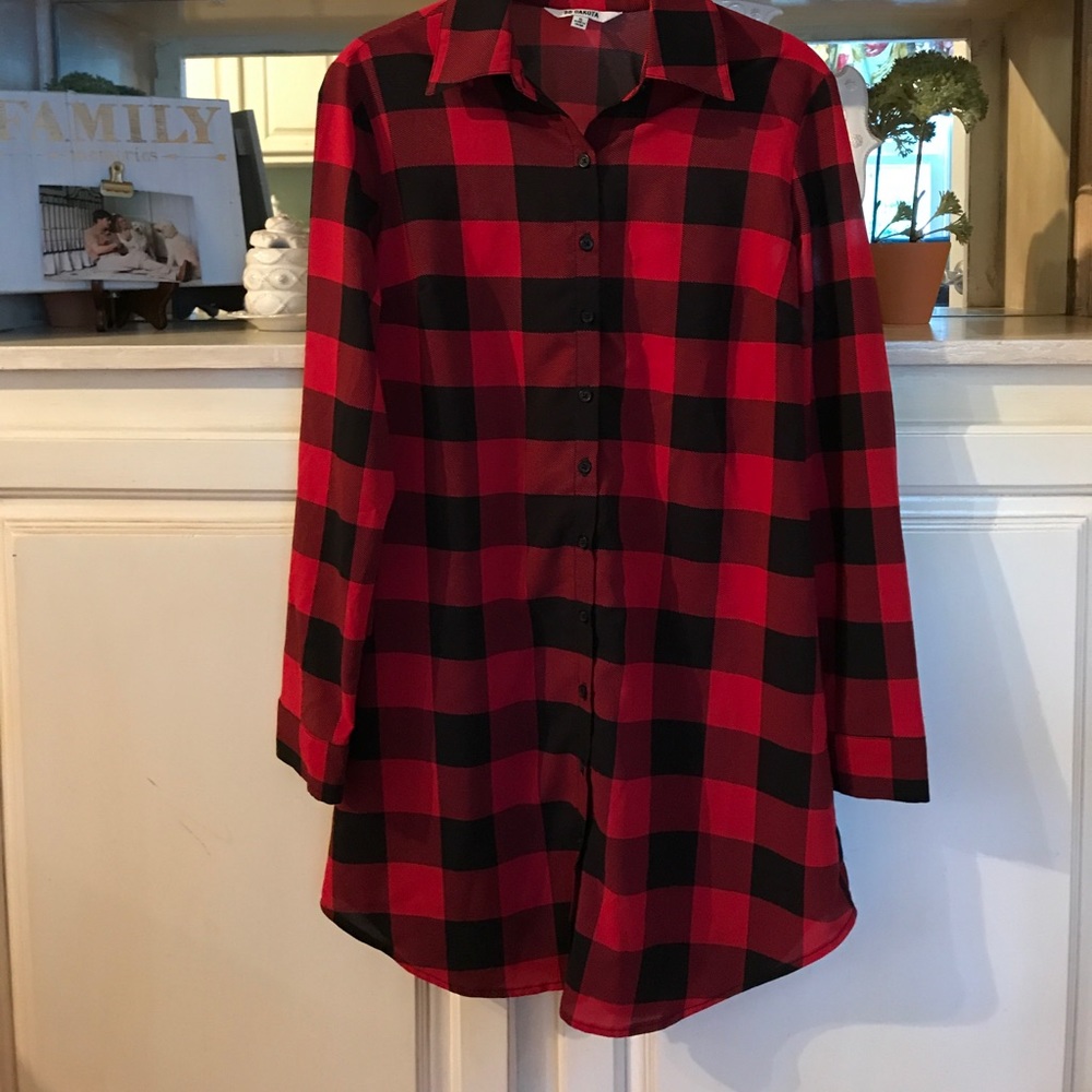 BB Dakota plaid tunic