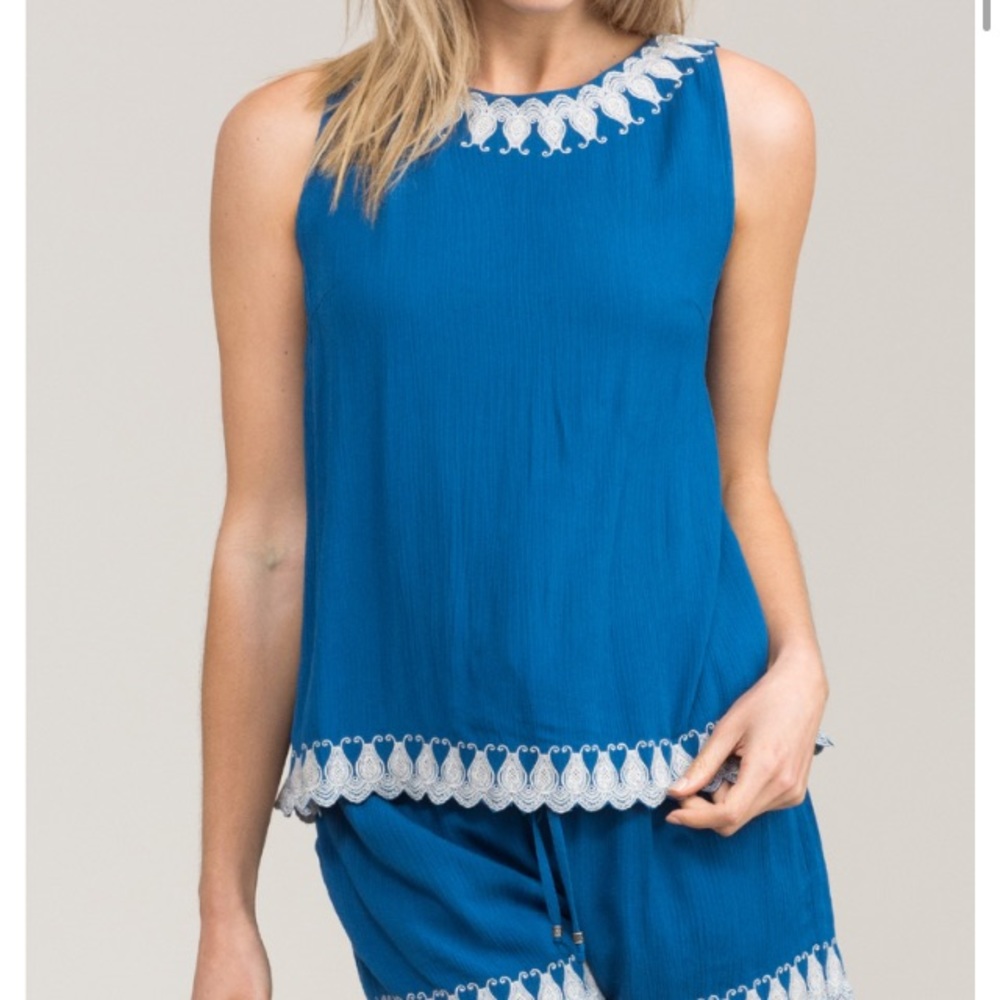 NWOT - Eden Society dark-blue top