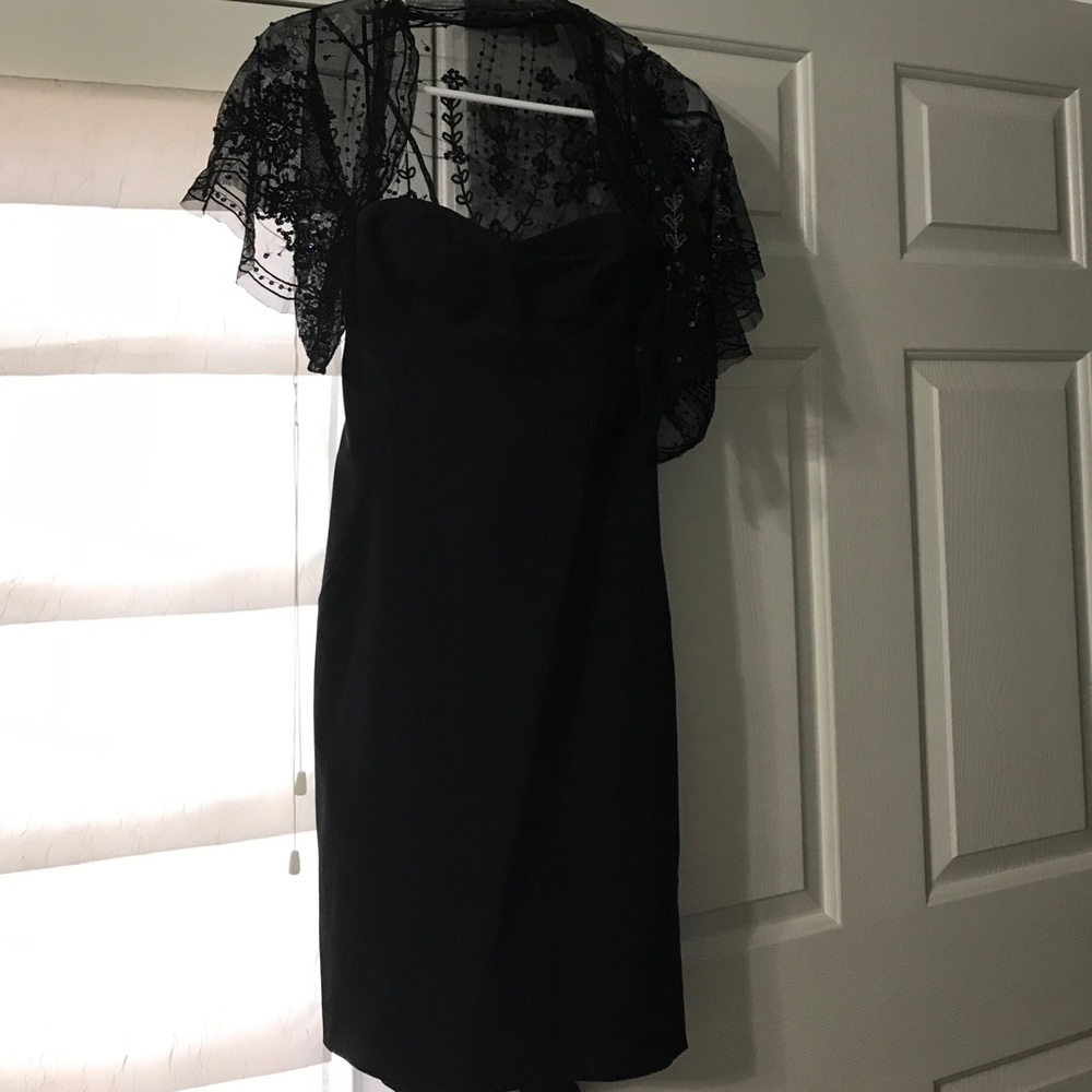 Express black strapless dress