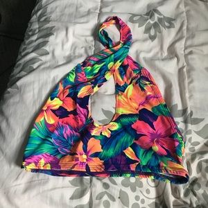 Rave tropical choker top