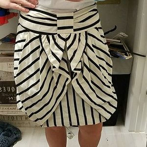 Eva Franco Bow Striped Skirt