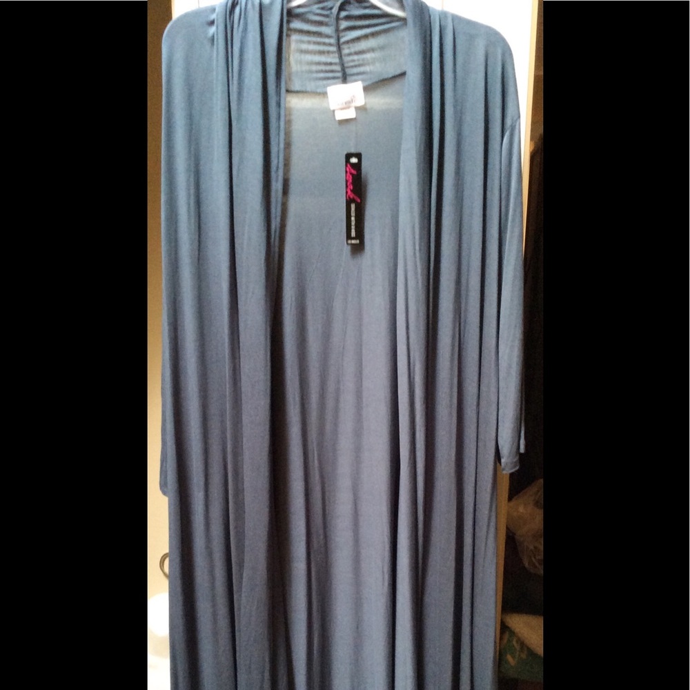 SWAK long teal blue 3x duster NWT