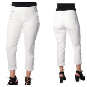 Liverpool “Sienna” Pull On Cuffed Crop Jean