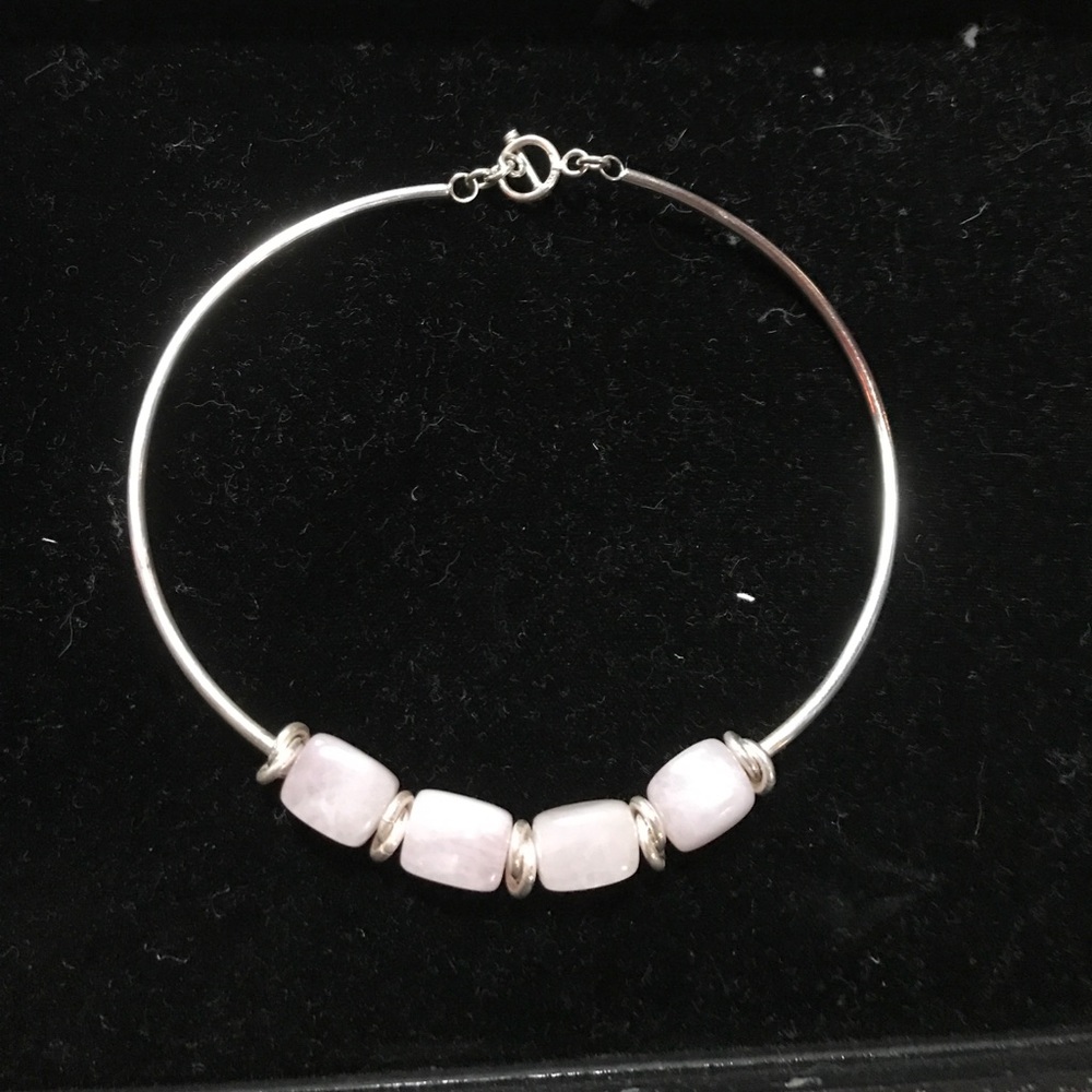 Rose quarts sterling silver silpada necklaces