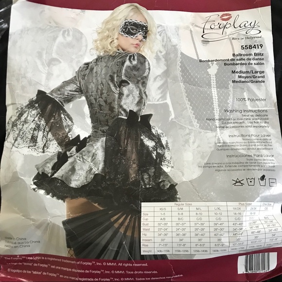 Forplay Masquerade Ballroom Costume - Picture 2 of 5