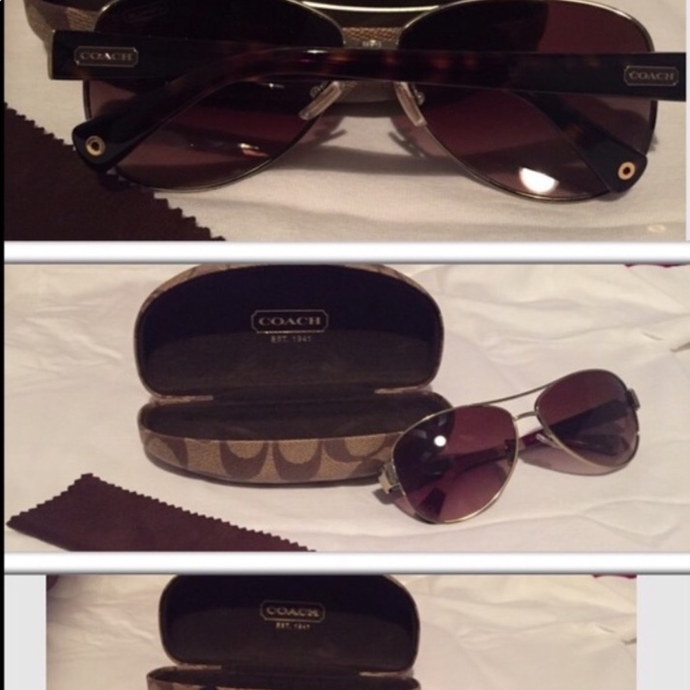 Coach Authentic Gold Framed Shades
