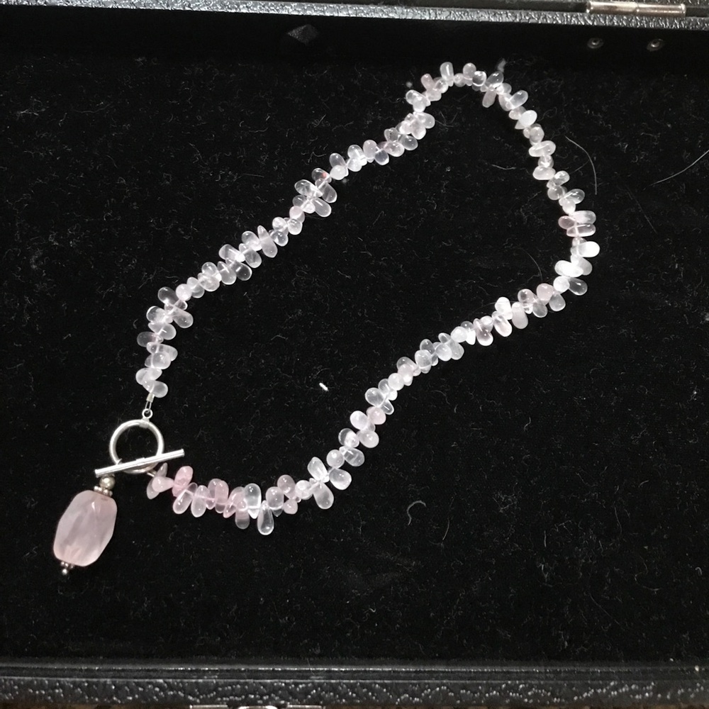 Rose quartz silpada necklace