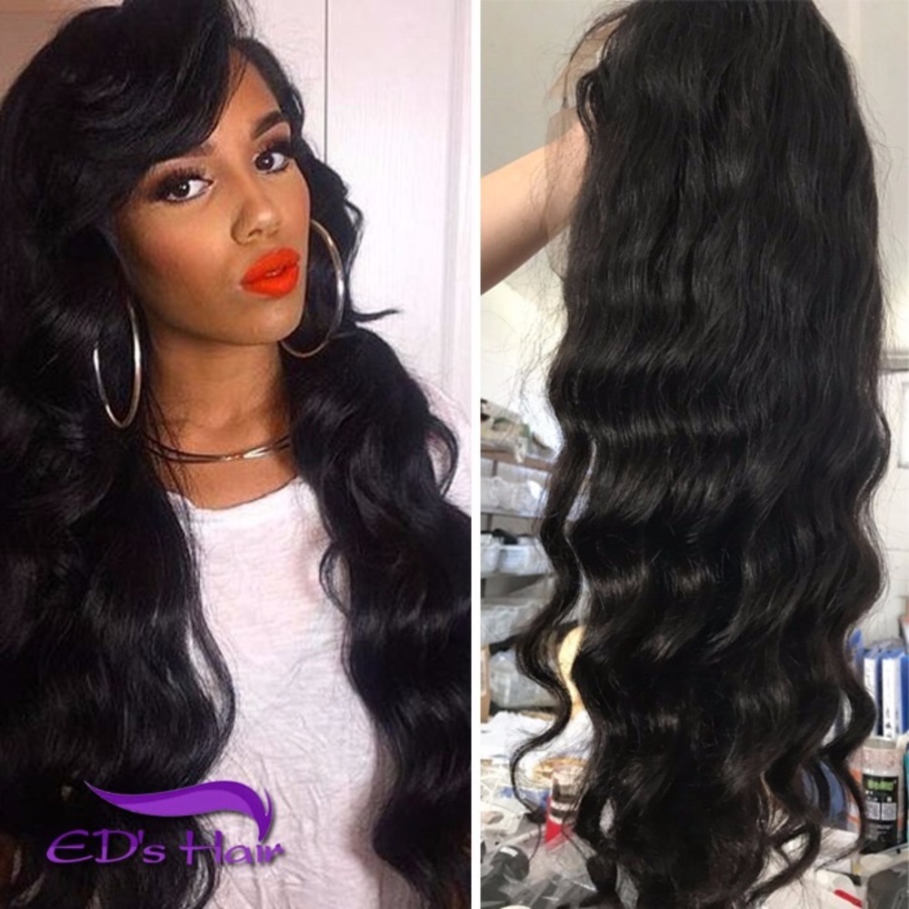 100% Indian Human Hair Wigs Lace Front wig