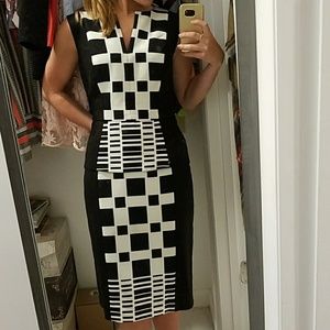 Muse Peplum Checkered Dress - Skirt/Shirt set