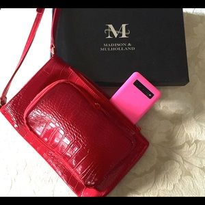 Vegan black,leather red,black,brown w/ powr bank