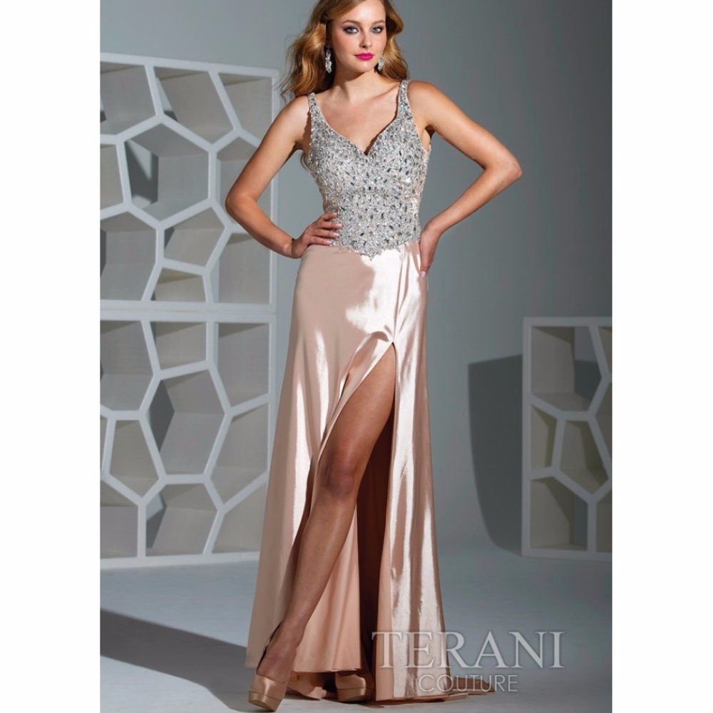 Slinky sheath gown by Terani Prom
