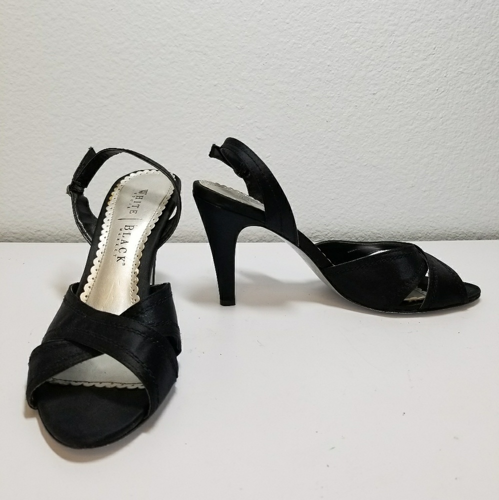 WHITE HOUSE BLACK MARKET black slingback heels