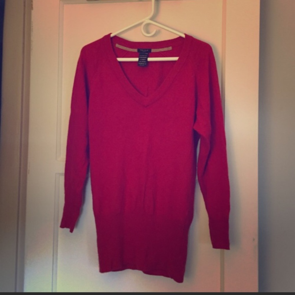 Aritzia Tallula red cashmere sweater