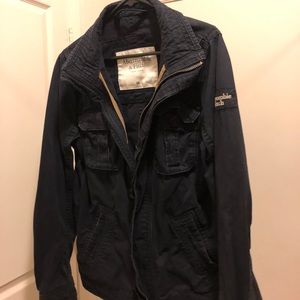 Light weight A&F jacket blue