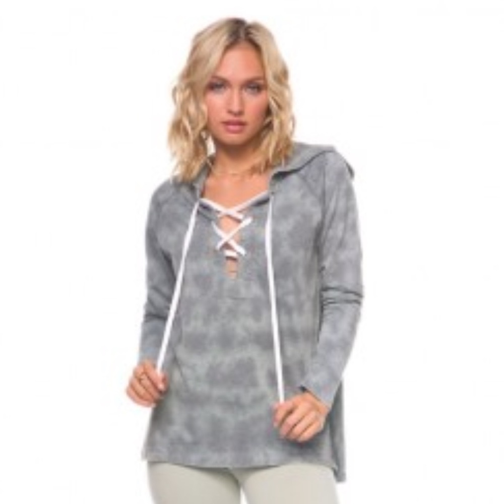 KITTENISH by Jessie James Decker Lace Up Hoodie