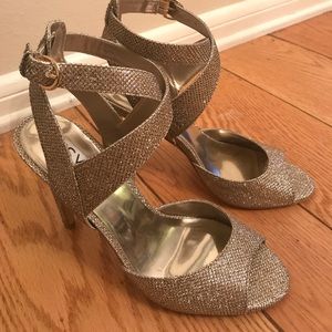 Gold dress sandals