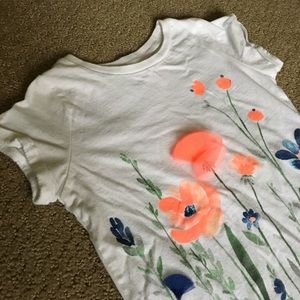 Girls Flower Tee