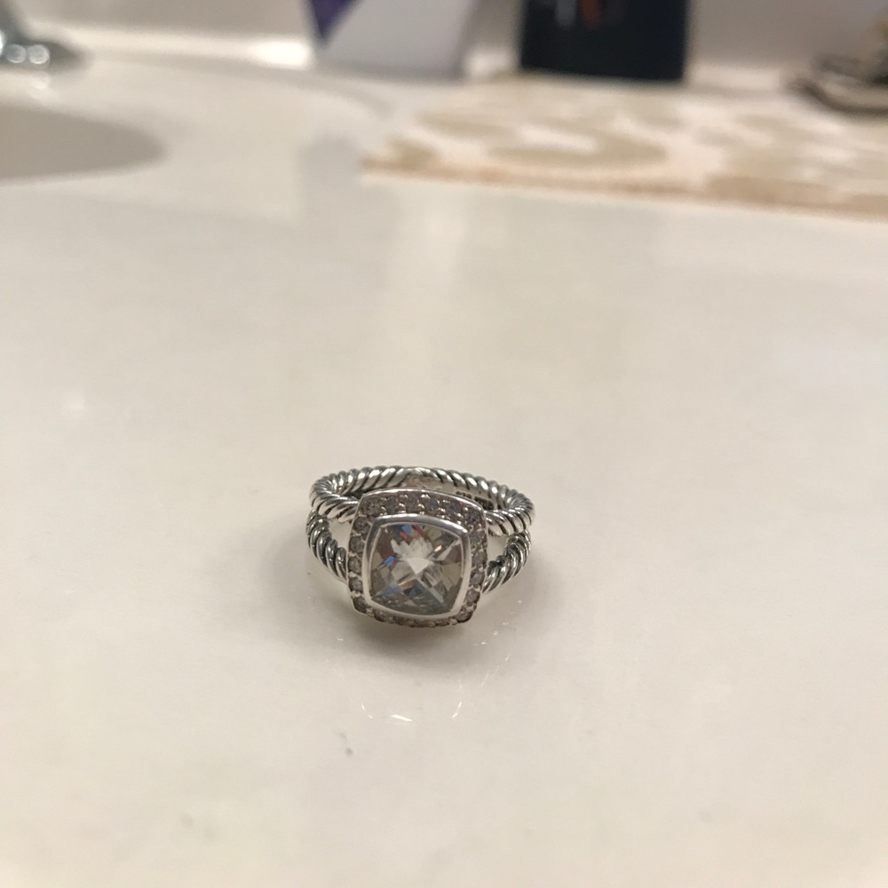 Size 5 White Topaz David Yurman Ring
