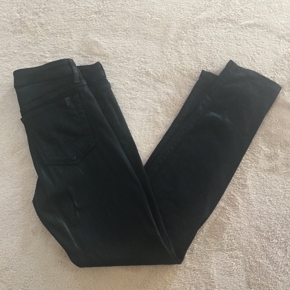 Joes Jeans black skinny coated waxed 30 regular