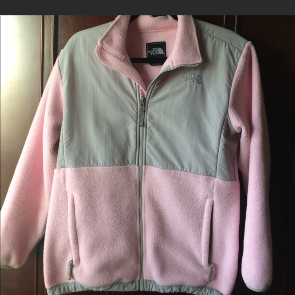 Pink north face jacket