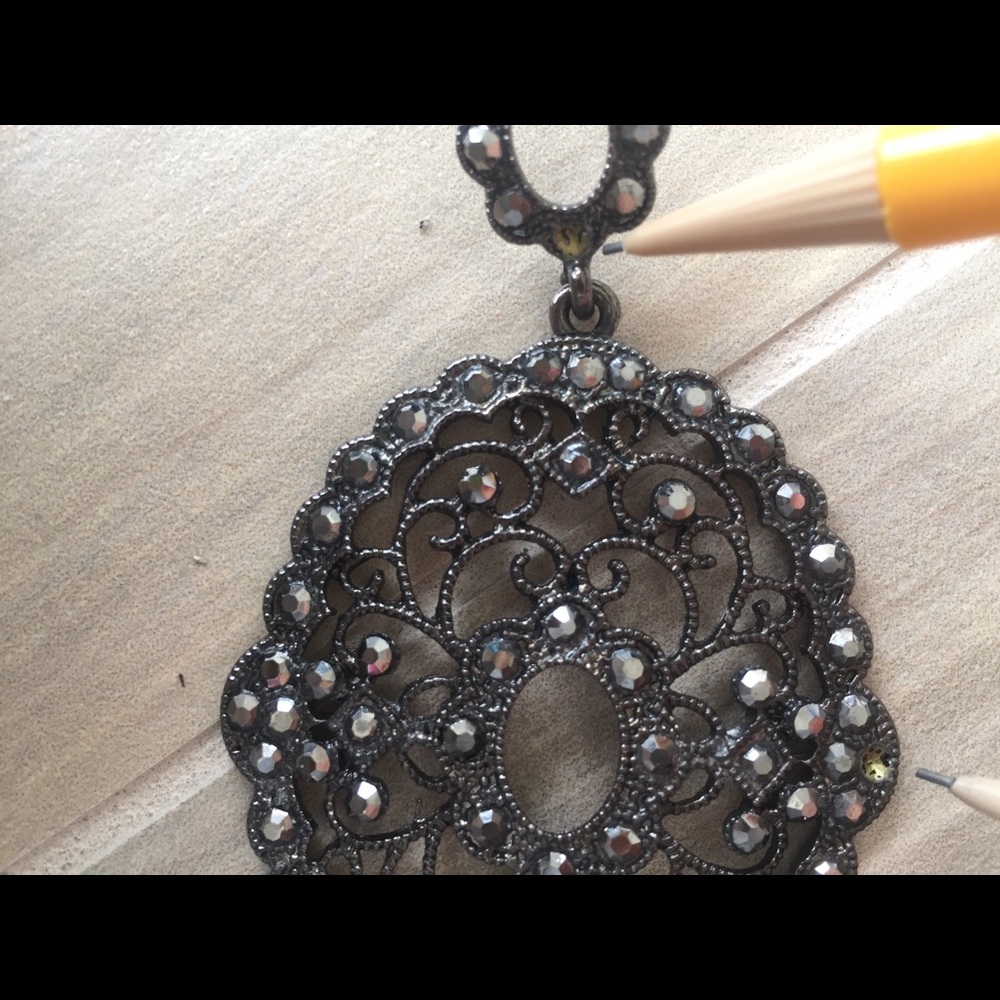 Chandelier Rhinestone Earrings - Picture 4 of 4