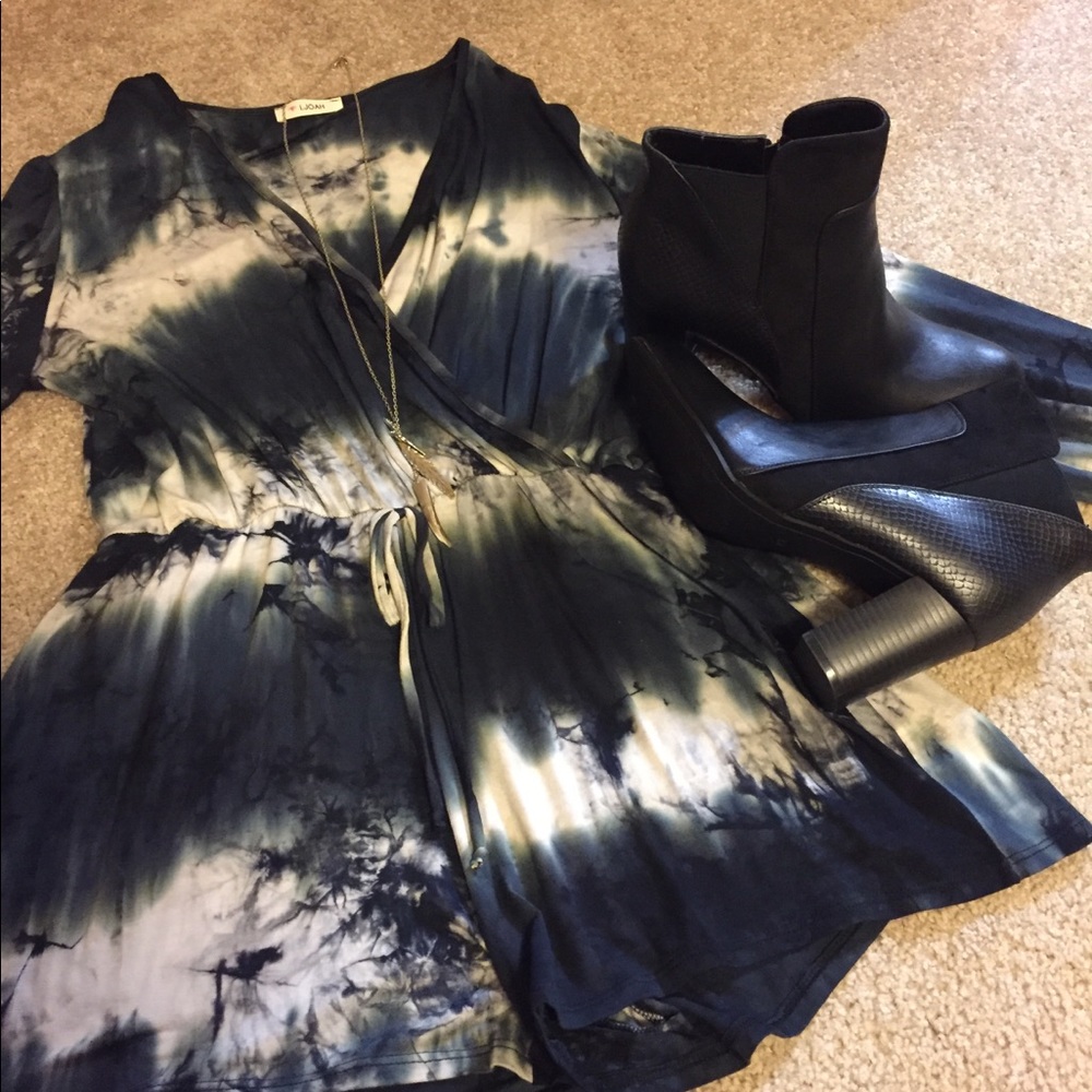 Tie die long-sleeved Romper (i.JOAH)
