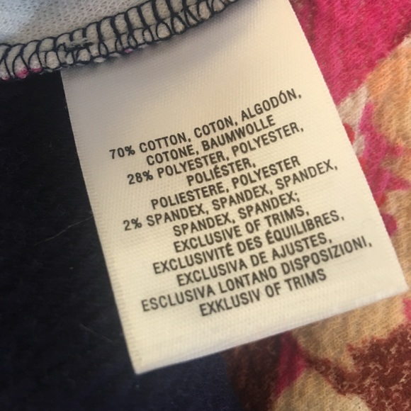 Anthropologie navy floral peplum top - Picture 7 of 7